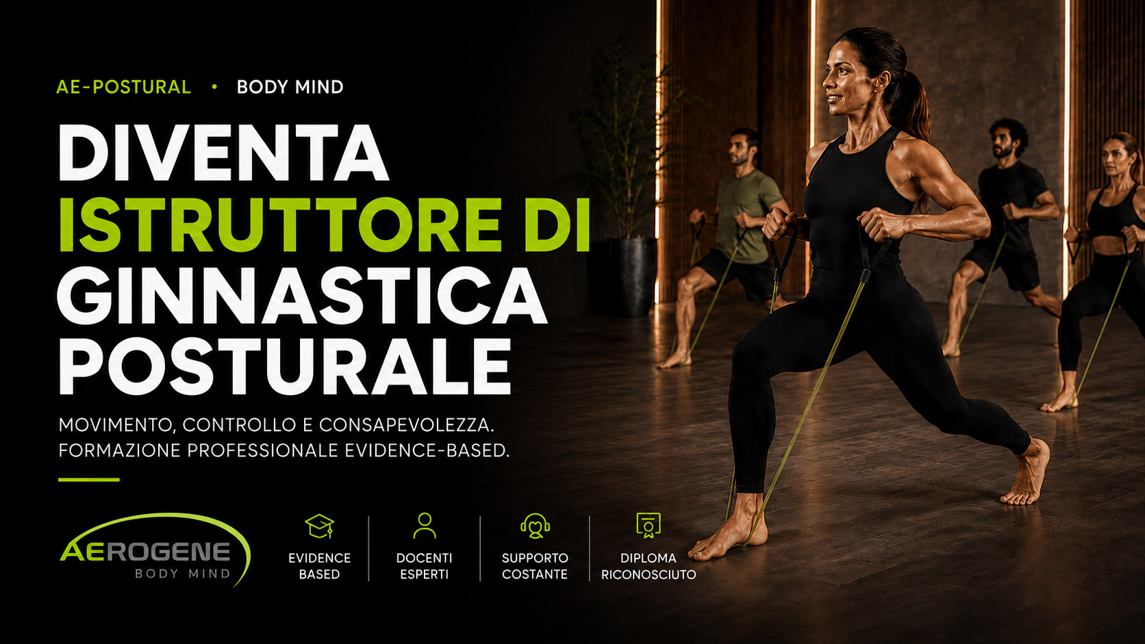 Corso Aerogene AE-Postural per istruttori di ginnastica posturale