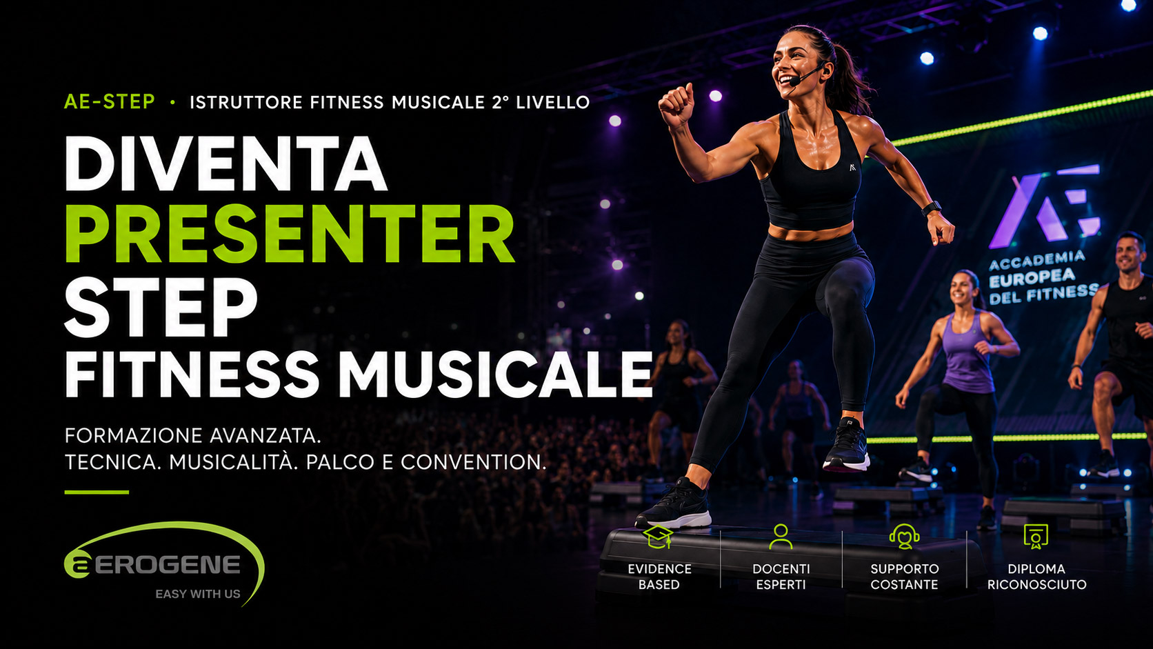 Corso Aerogene AE-Step di fitness musicale secondo livello